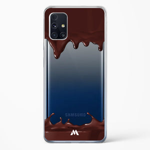 Dripping Chocolate Crystal Clear Transparent Case-(Samsung)