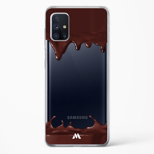 Dripping Chocolate Crystal Clear Transparent Case-(Samsung)
