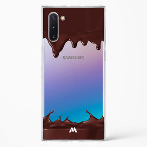 Dripping Chocolate Crystal Clear Transparent Case-(Samsung)