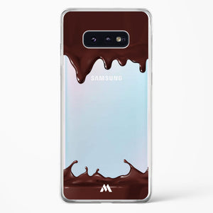 Dripping Chocolate Crystal Clear Transparent Case-(Samsung)