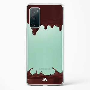 Dripping Chocolate Crystal Clear Transparent Case-(Samsung)