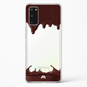 Dripping Chocolate Crystal Clear Transparent Case-(Samsung)