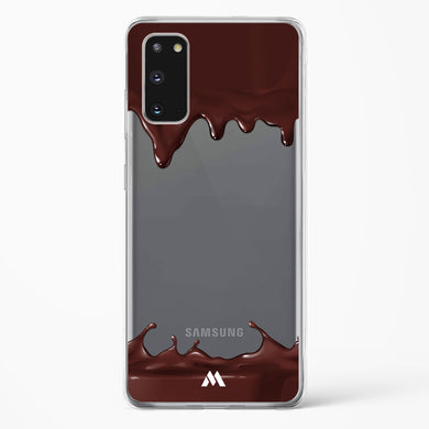 Dripping Chocolate Crystal Clear Transparent Case (Samsung)