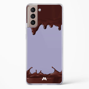 Dripping Chocolate Crystal Clear Transparent Case-(Samsung)