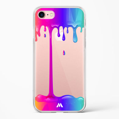 Dripping Rainbows Crystal Clear Transparent Case-(Apple)
