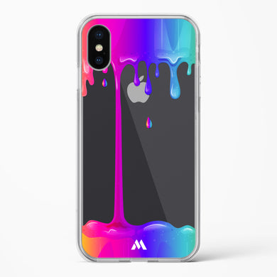 Dripping Rainbows Crystal Clear Transparent Case-(Apple)