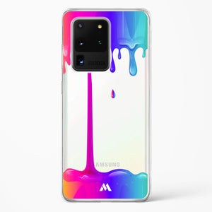 Dripping Rainbows Crystal Clear Transparent Case-(Samsung)
