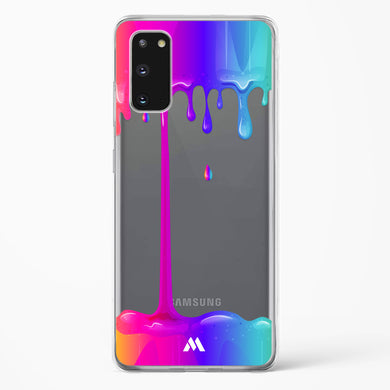 Dripping Rainbows Crystal Clear Transparent Case-(Samsung)