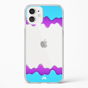 Dripping Purple Haze Crystal Clear Transparent Case-(Apple)