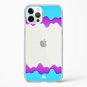 Dripping Purple Haze Crystal Clear Transparent Case-(Apple)