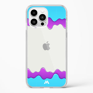 Dripping Purple Haze Crystal Clear Transparent Case-(Apple)
