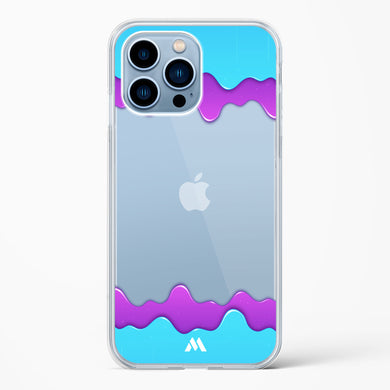Dripping Purple Haze Crystal Clear Transparent Case-(Apple)