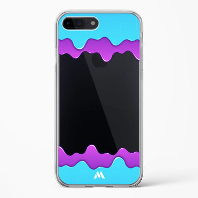 Dripping Purple Haze Crystal Clear Transparent Case-(Apple)