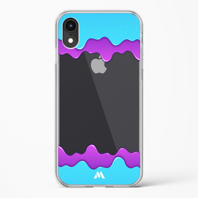 Dripping Purple Haze Crystal Clear Transparent Case-(Apple)