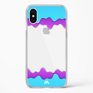 Dripping Purple Haze Crystal Clear Transparent Case-(Apple)