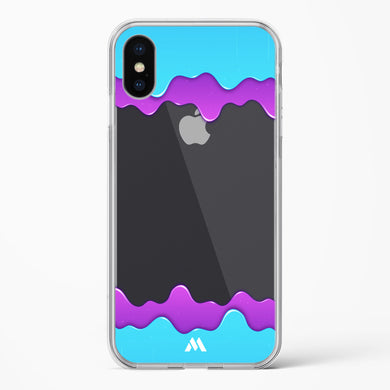 Dripping Purple Haze Crystal Clear Transparent Case-(Apple)
