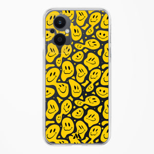 Floating Smileys Crystal Clear Transparent Case-(Oppo)