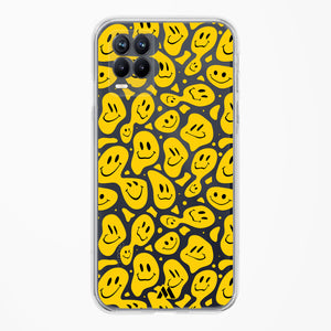 Floating Smileys Crystal Clear Transparent Case-(Realme)