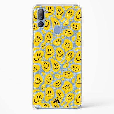 Floating Smileys Crystal Clear Transparent Case-(Samsung)