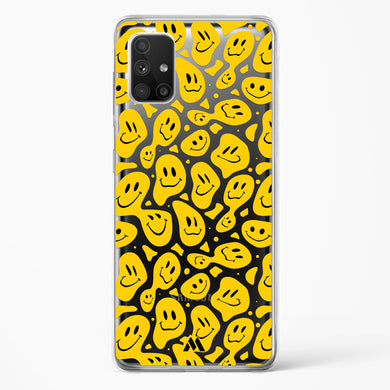Floating Smileys Crystal Clear Transparent Case-(Samsung)
