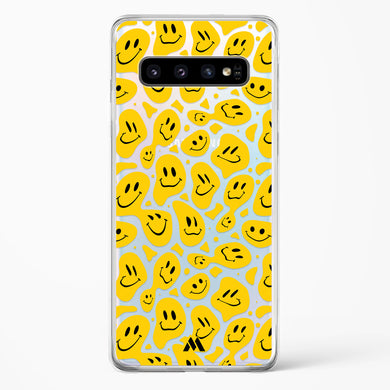 Floating Smileys Crystal Clear Transparent Case-(Samsung)