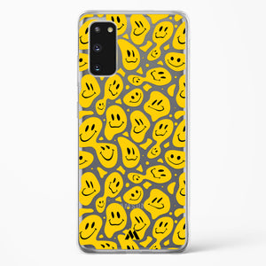 Floating Smileys Crystal Clear Transparent Case-(Samsung)