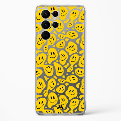 Floating Smileys Crystal Clear Transparent Case-(Samsung)