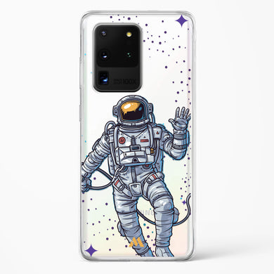 Greeting From Outer Space Crystal Clear Transparent Case (Samsung)