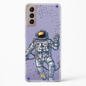 Greeting From Outer Space Crystal Clear Transparent Case-(Samsung)