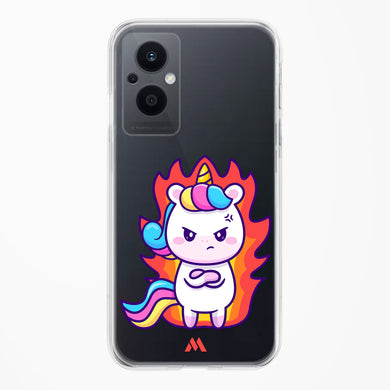 Grumpy Unicorn Crystal Clear Transparent Case-(Oppo)