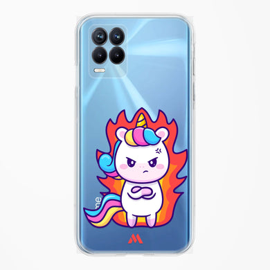 Grumpy Unicorn Crystal Clear Transparent Case-(Realme)