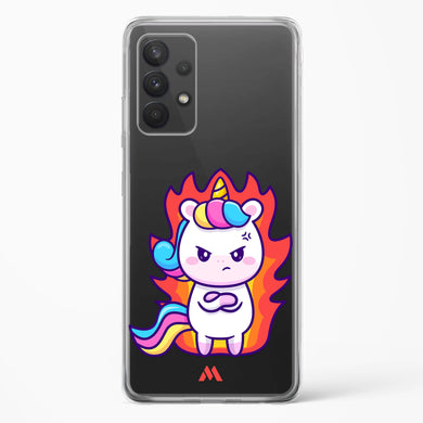 Grumpy Unicorn Crystal Clear Transparent Case-(Samsung)