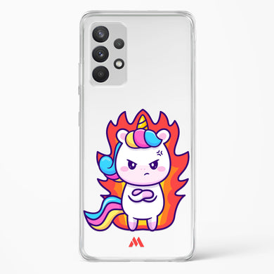 Grumpy Unicorn Crystal Clear Transparent Case-(Samsung)
