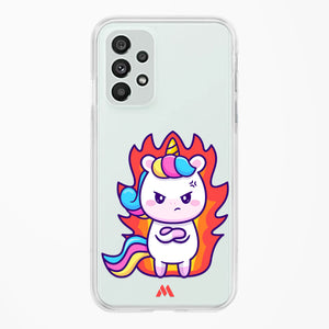 Grumpy Unicorn Crystal Clear Transparent Case-(Samsung)