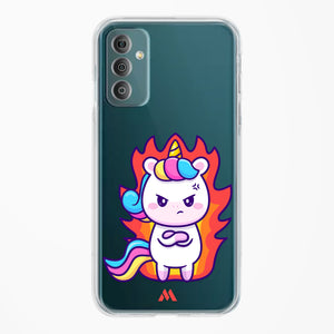 Grumpy Unicorn Crystal Clear Transparent Case-(Samsung)
