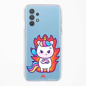 Grumpy Unicorn Crystal Clear Transparent Case-(Samsung)