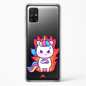 Grumpy Unicorn Crystal Clear Transparent Case-(Samsung)