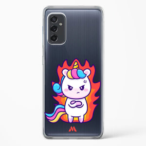 Grumpy Unicorn Crystal Clear Transparent Case-(Samsung)