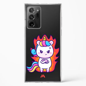 Grumpy Unicorn Crystal Clear Transparent Case-(Samsung)