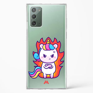 Grumpy Unicorn Crystal Clear Transparent Case-(Samsung)