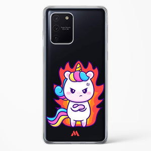 Grumpy Unicorn Crystal Clear Transparent Case-(Samsung)