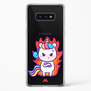 Grumpy Unicorn Crystal Clear Transparent Case-(Samsung)