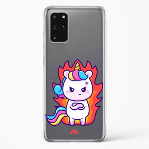 Grumpy Unicorn Crystal Clear Transparent Case-(Samsung)