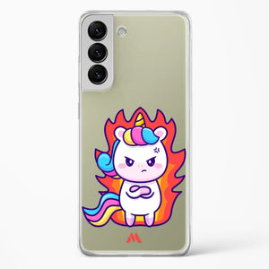 Grumpy Unicorn Crystal Clear Transparent Case-(Samsung)