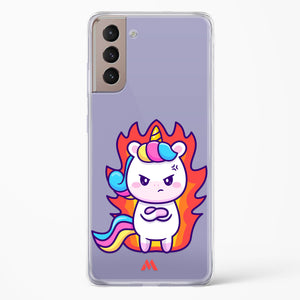 Grumpy Unicorn Crystal Clear Transparent Case-(Samsung)