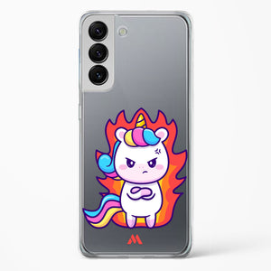 Grumpy Unicorn Crystal Clear Transparent Case-(Samsung)