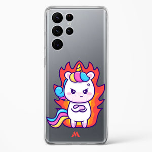 Grumpy Unicorn Crystal Clear Transparent Case-(Samsung)