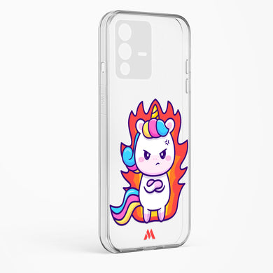 Grumpy Unicorn Crystal Clear Transparent Case-(Vivo)