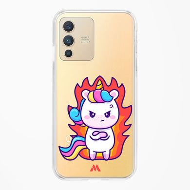 Grumpy Unicorn Crystal Clear Transparent Case-(Vivo)