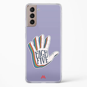 High Five Crystal Clear Transparent Case-(Samsung)